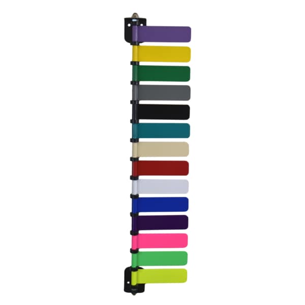 Room ID Flag System, 4" Std 14 Color Set (Quickly & Clearly Alert Staf